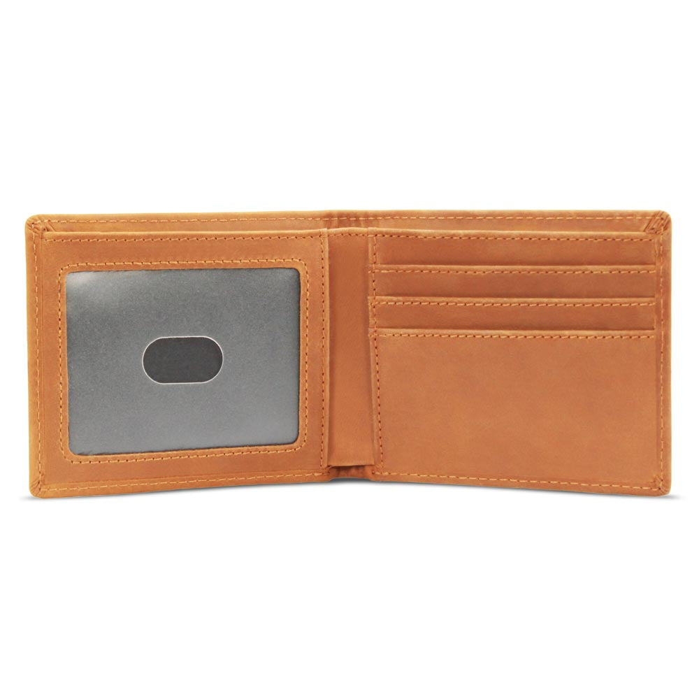 Dad Gift From Son - A Place In Your Heart - Men's Custom Bi-fold Leather Wallet - Great Christmas Gift or Birthday Present Idea