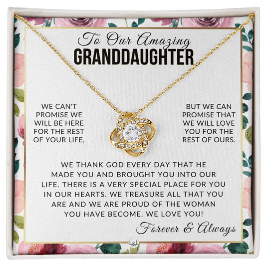 Gift For Our Granddaughter - I Love You - Meaningful Granddaughter Gift For Her Birthday, Christmas or For Graduation