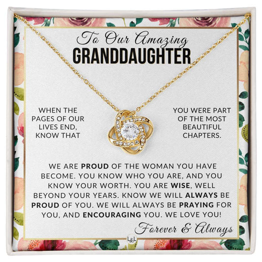 Gift For Our Granddaughter  - The Best Part - Meaningful Granddaughter Gift For Her Birthday, Christmas or For Graduation
