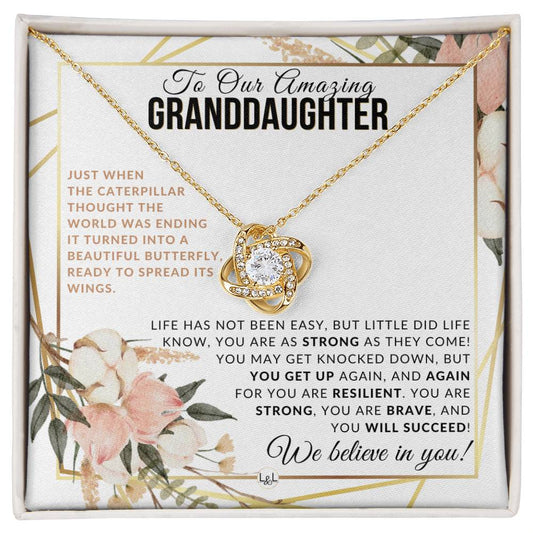 Gift For Our Granddaughter - Spread Your Wings - Meaningful Granddaughter Gift For Her Birthday, Christmas or For Graduation