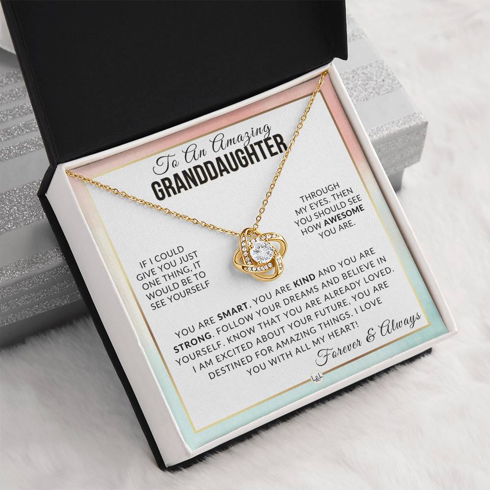 Granddaughter Gift - With All My Heart - Meaningful Granddaughter Gift For Her Birthday, Christmas or For Graduation