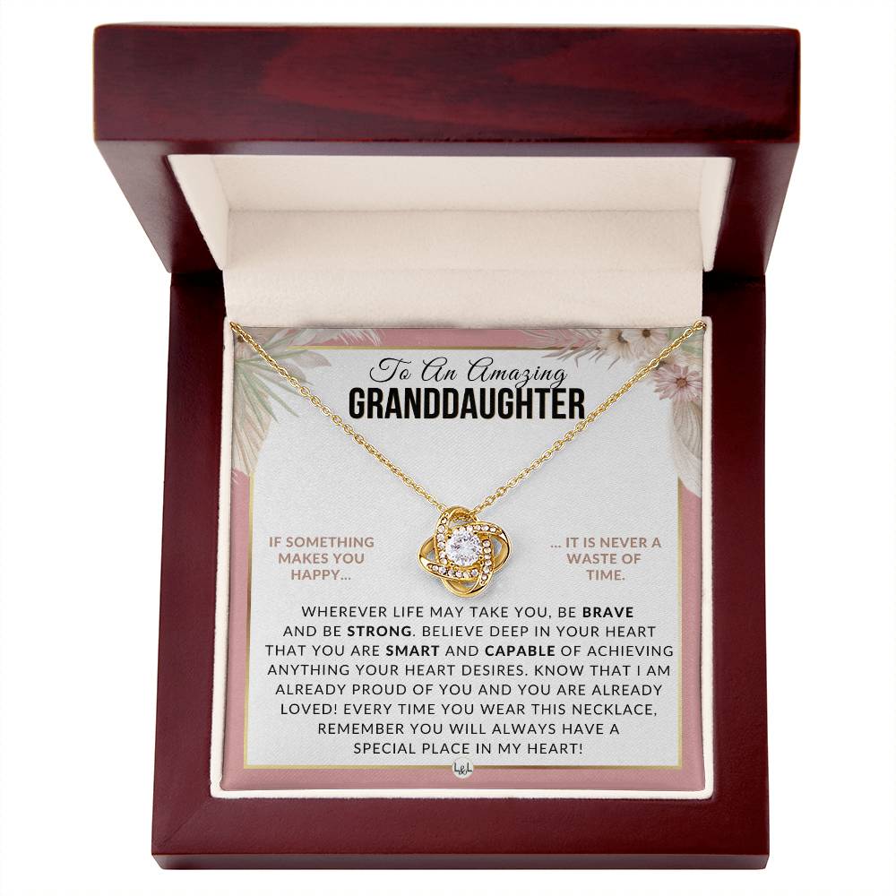 Granddaughter Gift - Special Place In My Heart - Meaningful Granddaughter Gift For Her Birthday, Christmas or For Graduation - Liliana and Liam