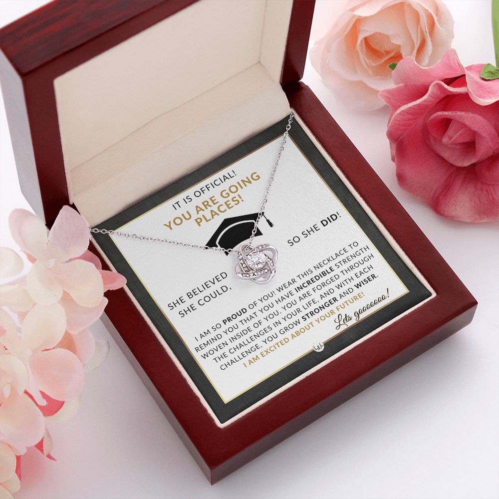 2024 High School Grad Gift For Her - Meaningful Milestone Necklace - 2024 HS Graduation Gift For Graduating Girl - Liliana and Liam