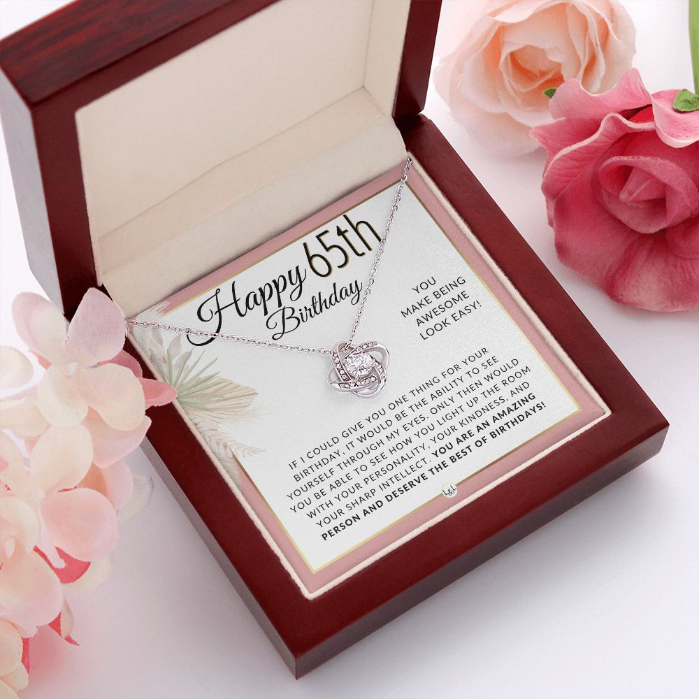 65th Birthday Gift For Her - Beautiful Pendant Necklace For 65 Year Old Woman's Birthday - Great 65th Birthday Gift Idea For Her - Liliana and Liam