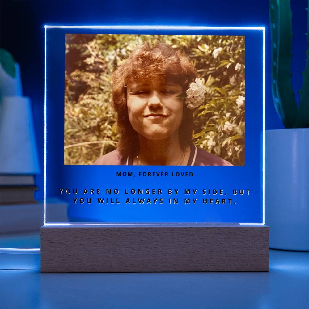 Mom Memorial Photo Gift - In Remembrance of Mom - Sorry For Your Loss - Personalized Mother Remembrance, Bereavement & Sympathy Gift - Liliana and Liam