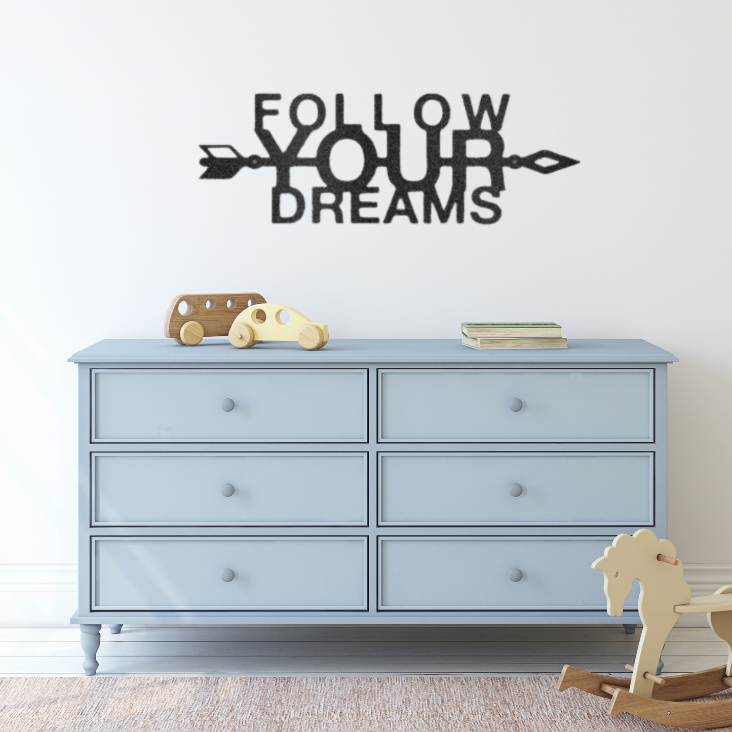 Follow Your Dreams - Custom Laser Cut Metal Sign - Graduation Gift, Graduation Decorations