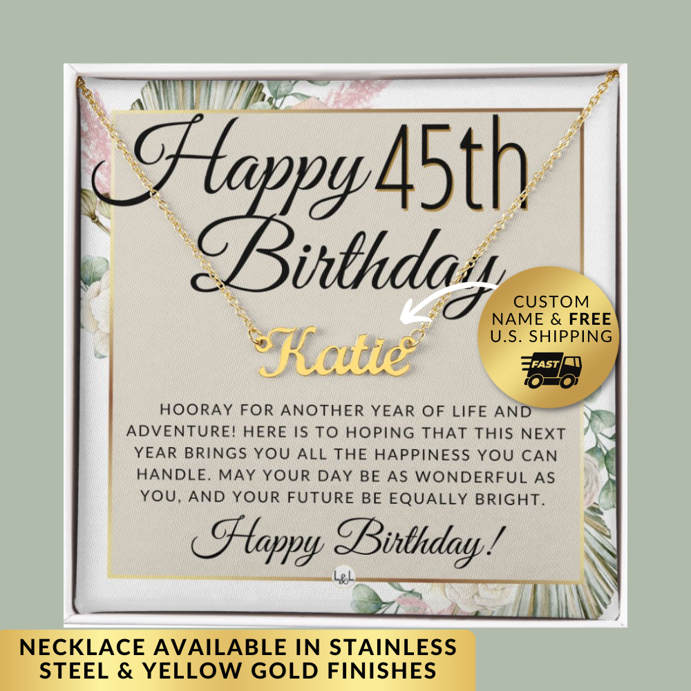 Happy 45th online birthday mom