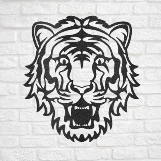 Eye of the Tiger - Tiger Wall Art - Custom Metal Animal Sign - Great Jungle or Safari Nursery Decor