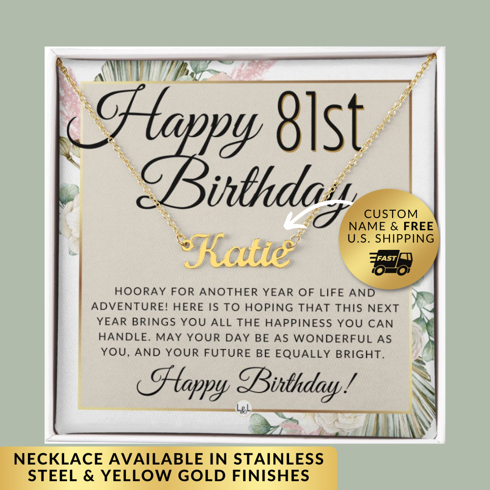 Gift ideas for 81 year deals old woman