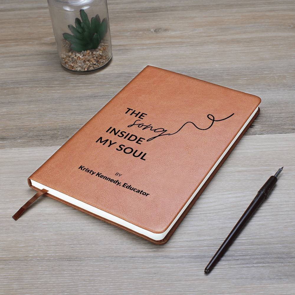 Lyric Notebook - Custom Leather Journal - Liliana and Liam
