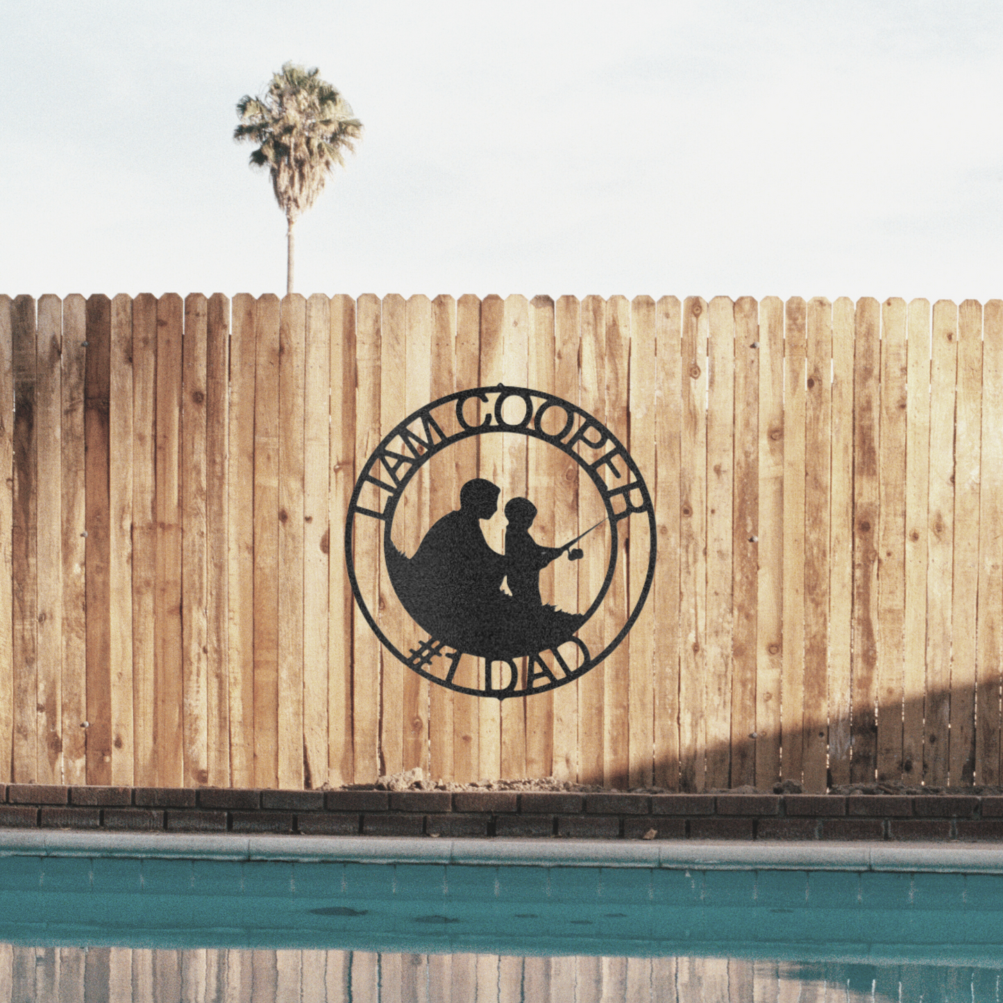 Father and Son Fishing - Custom Metal Sign - Fishing Sign, Lake House Decor, River Sign, Cabin Sign