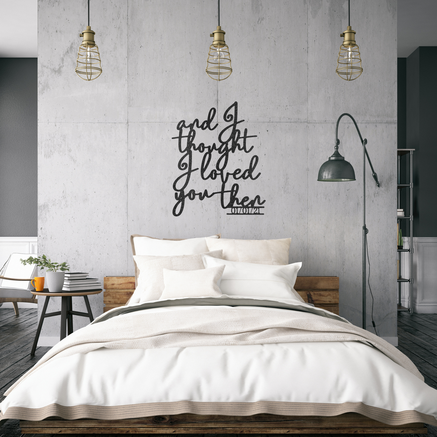 "And I Thought I Loved You Then" Custom Metal Sign, Wedding Gift, Anniversary Gift, Metal Wall Art