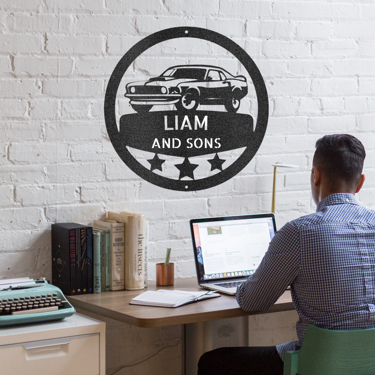 Classic Car Sign, Personalized Metal Wall Art, Classic Muscle Car, Custom Metal Car Sign, American Muscle, Antique Classics, Garage Sign, Gift for Him