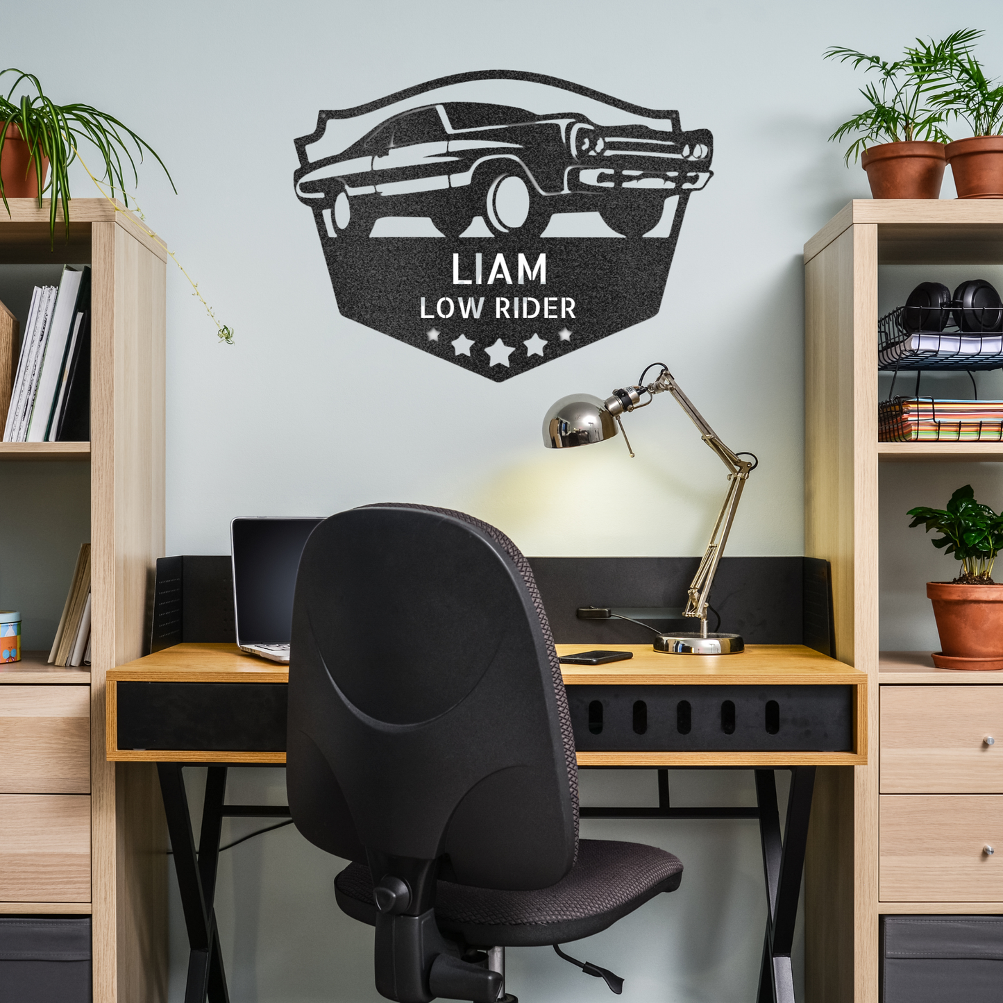 Classic Muscle Car Monogram, Personalized Metal Wall Sign, Low Rider, Muscle Car Metal Wall Sign, Ford Muscle Car, Chevy Muscle Car