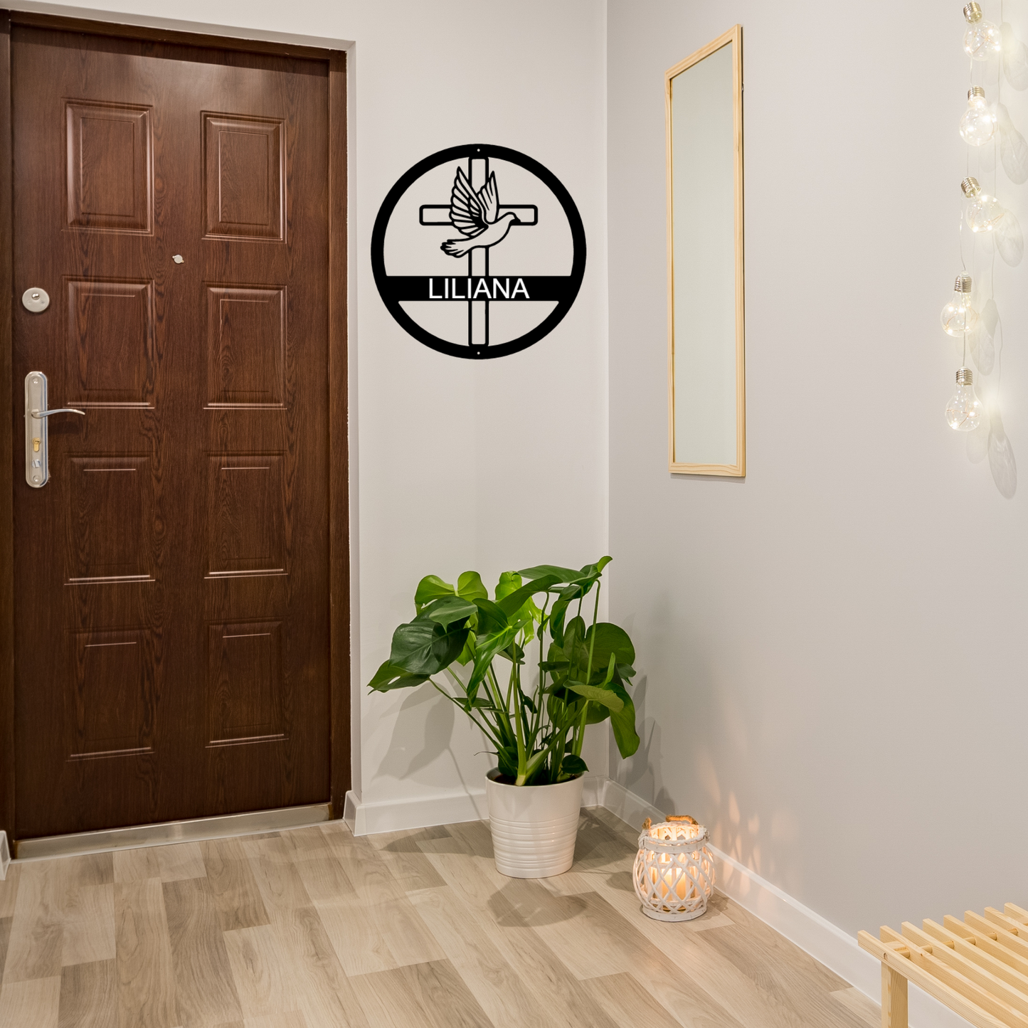 Dove and Cross - Custom Metal Sign - In Loving Memory, Until We Meet Again, Memorial Gift, Remembrance