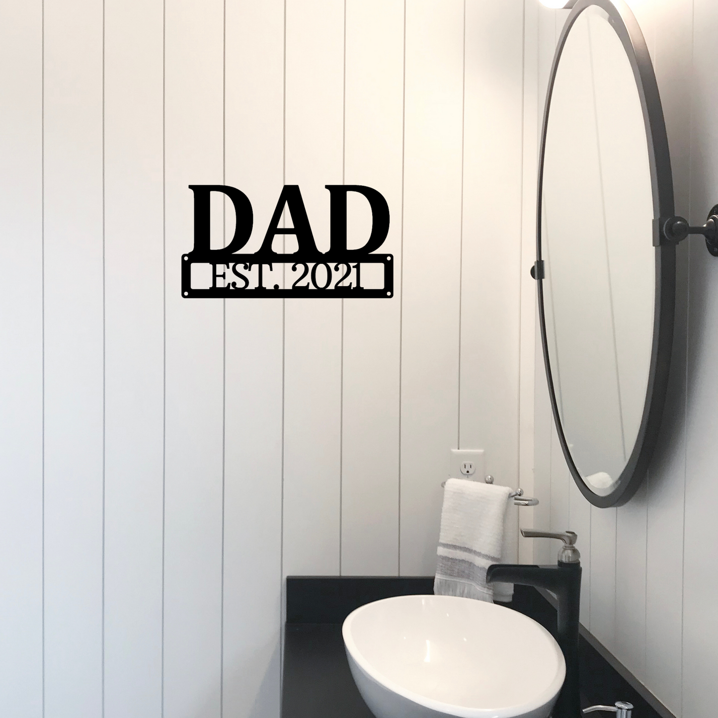 Personalized Metal Sign for Dad, Gift for New Dad, Custom Made Sign, Metal Wall Art, Gift for Dad, Gift for Step Dad, Personalized Gift for Father