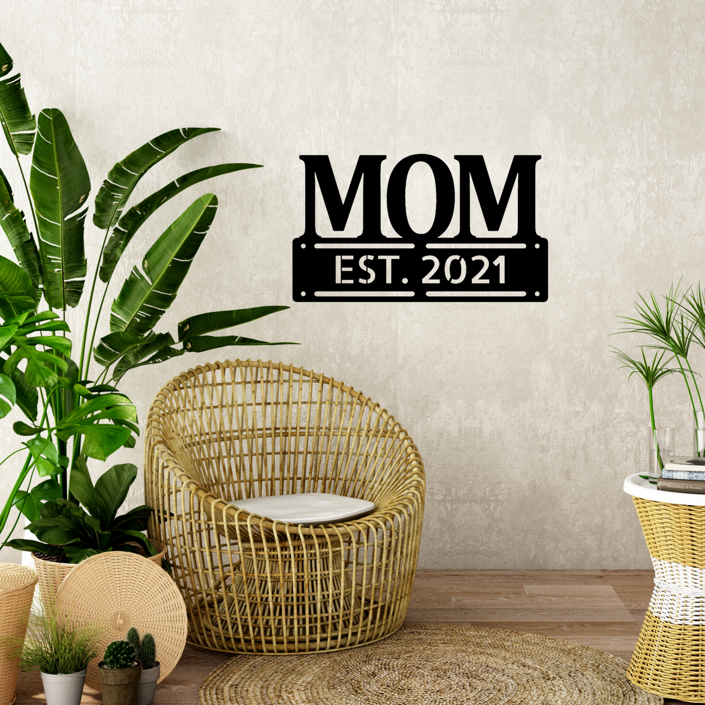 Personalized Metal Sign for Mom, Sign for Mom, Gift for New Mom, Custom Made Sign, Metal Wall Art, Gift for Mother, Personalized Gift for Momma, Solid