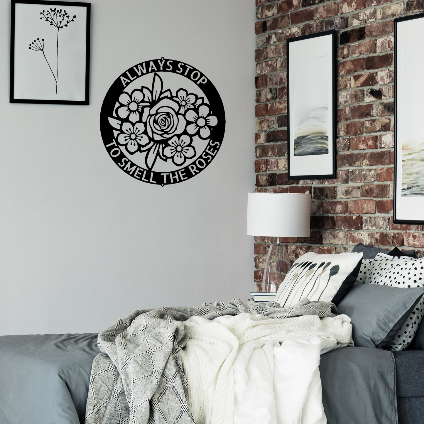 Bouquet of Flowers, Personalized Metal Sign, Great Gift for Mom