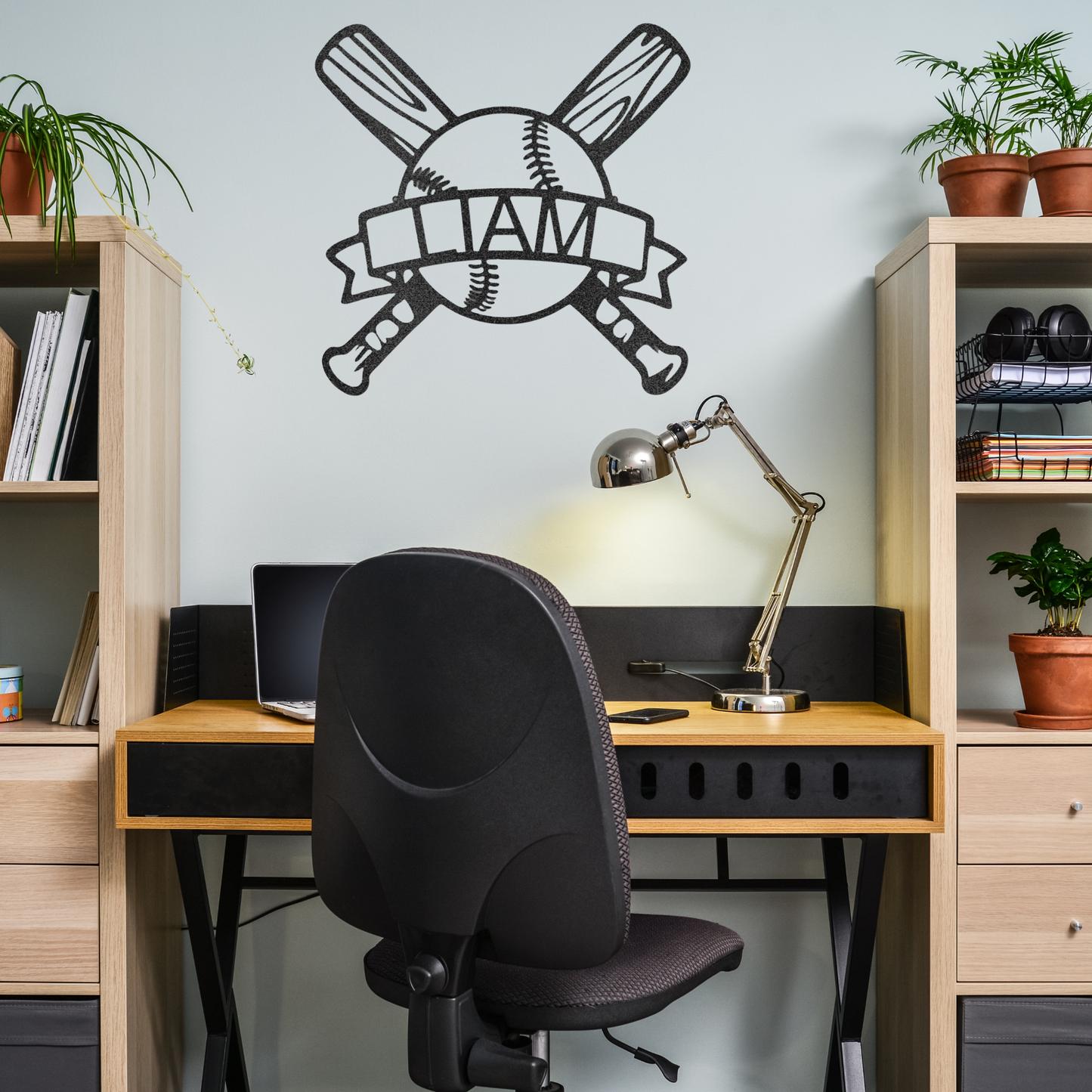 Baseball Wall Art - Custom Metal Baseball Sign - Playroom Sign, Gift for Baseball Player