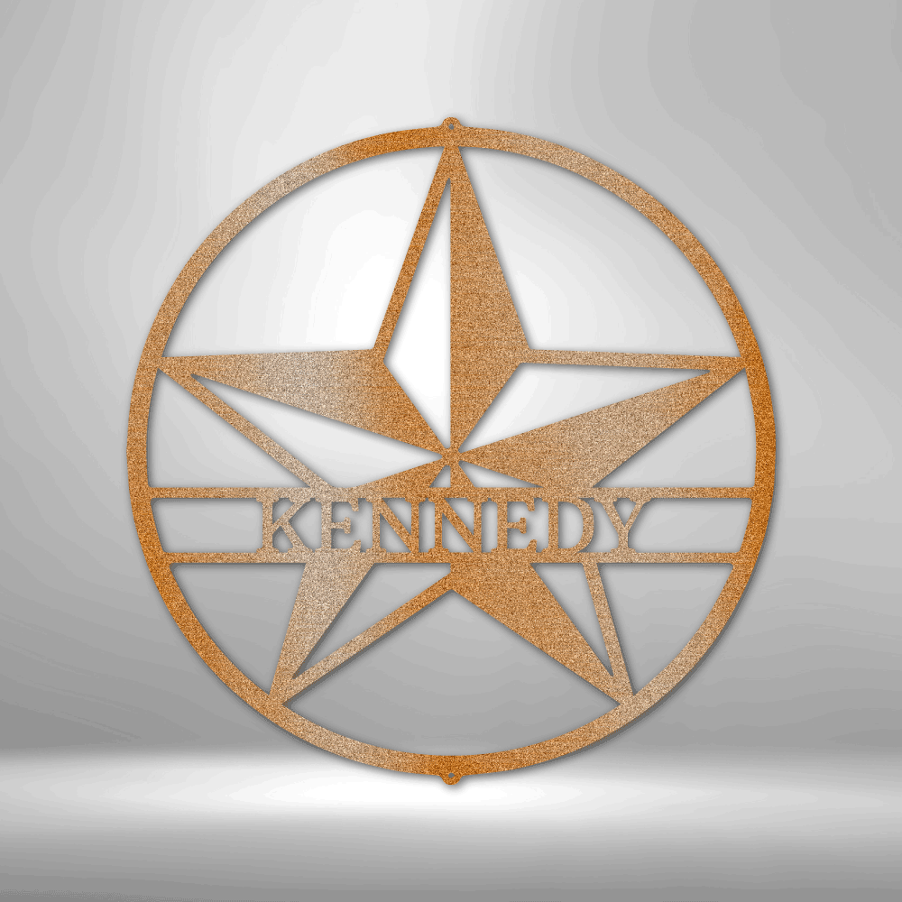 Star Sign -  Custom Laser Cut Large Metal Wall Art - Star Wall Decor, Texas Star, Ranch Sign, Patriotic Sign, 4th of July Wreath