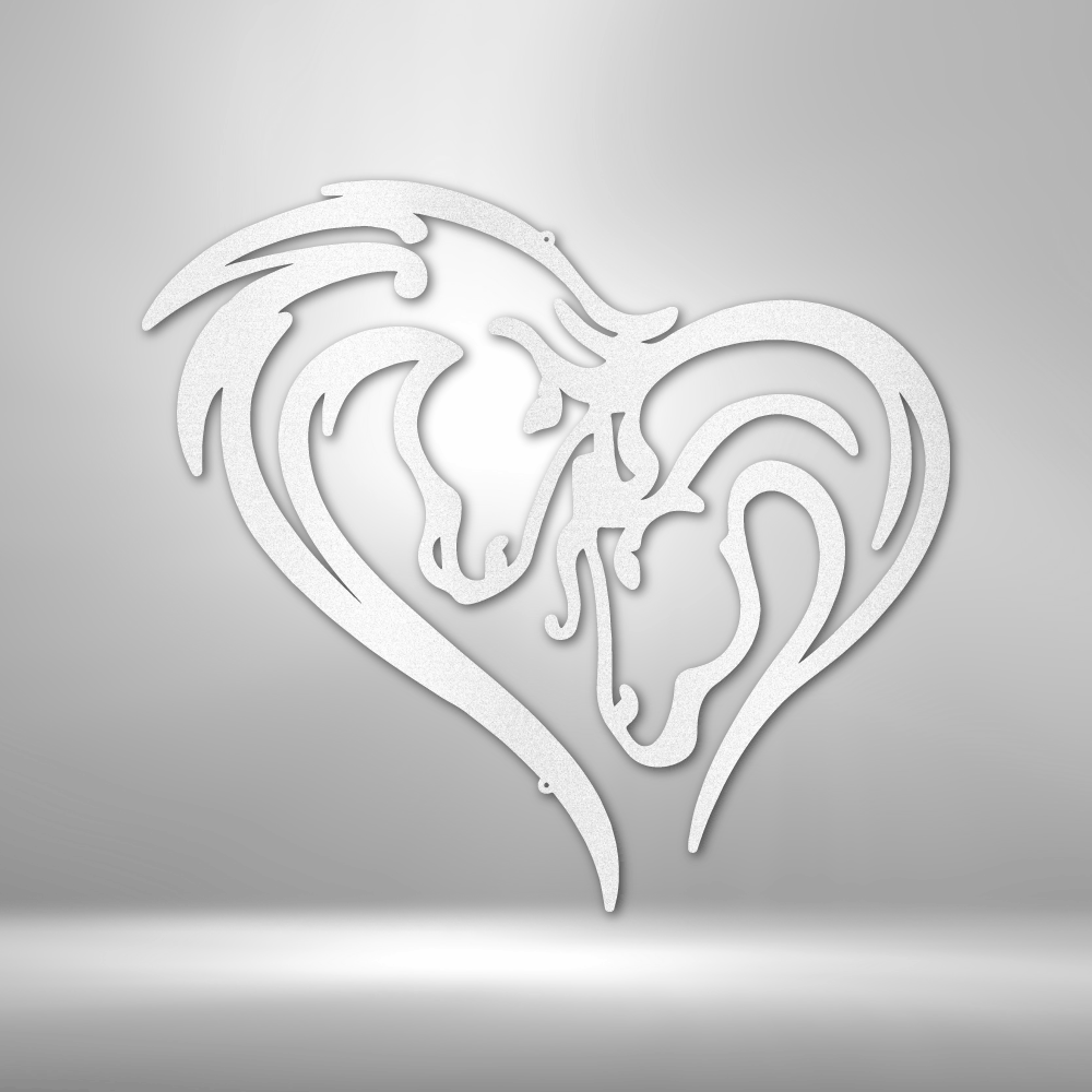 Horse Love  - Barn Sign, Horse Sign, Horse Stall Sign, For Ranch, Stable Décor - Laser Cut Metal Sign
