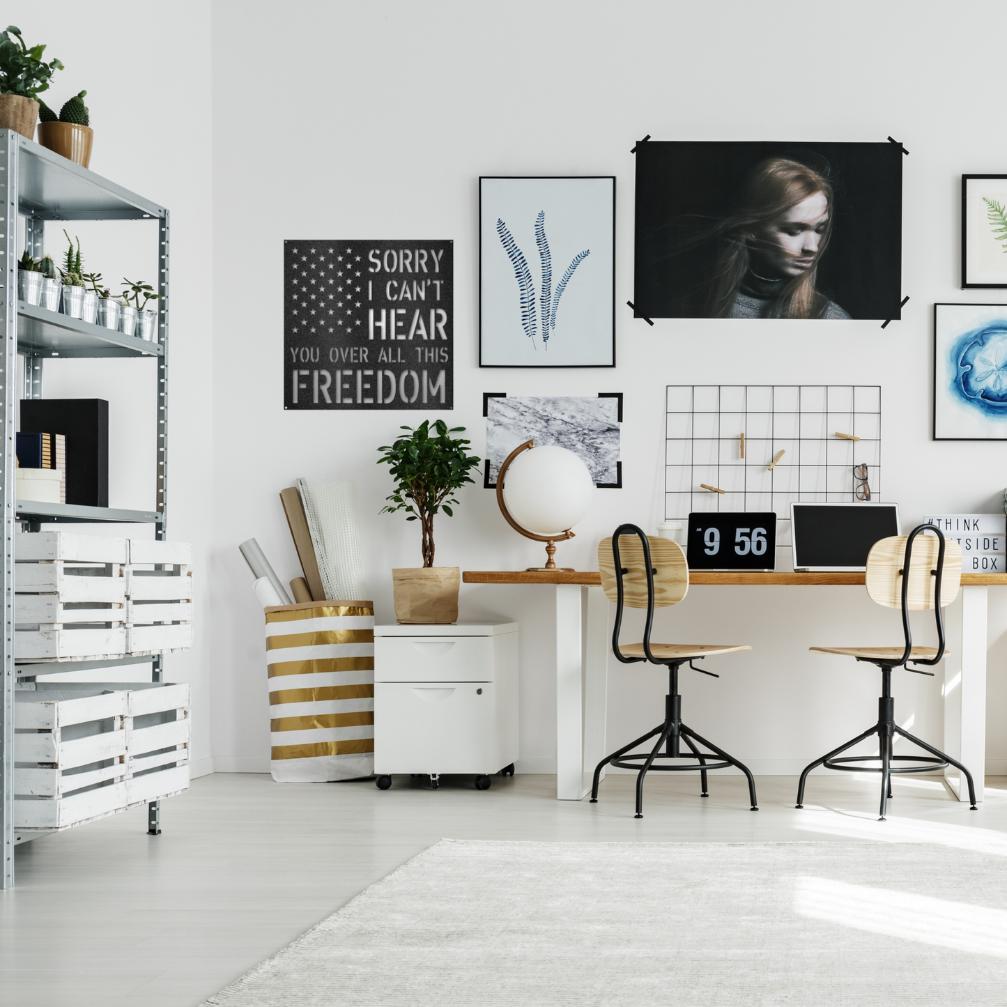 All This Freedom - Custom Metal Sign - Patriotic Sign, 4th of July Wreath