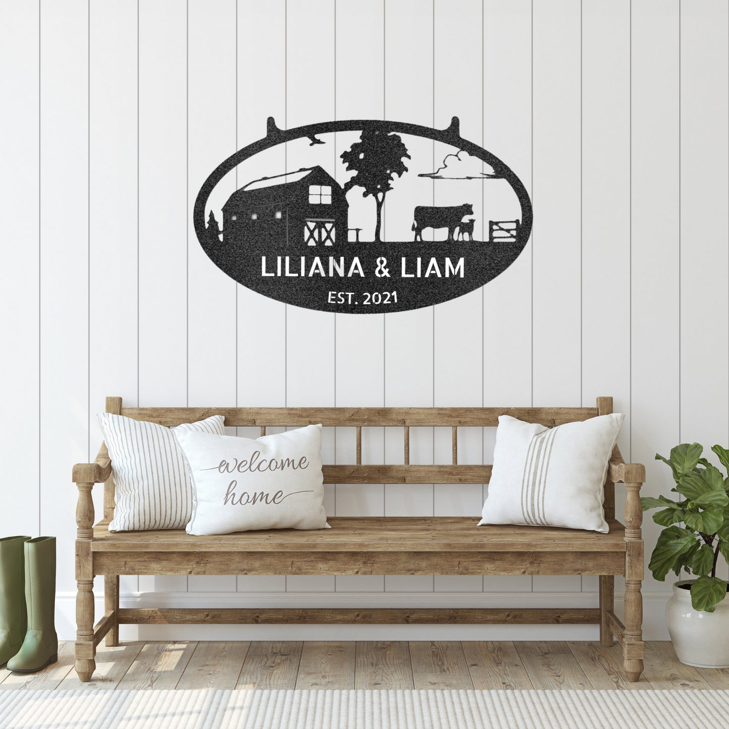 Homestead Sign - Custom Metal Farm Sign - Farmstead, Family Farm, Metal Sign For Farmer, Family Name Metal Sign