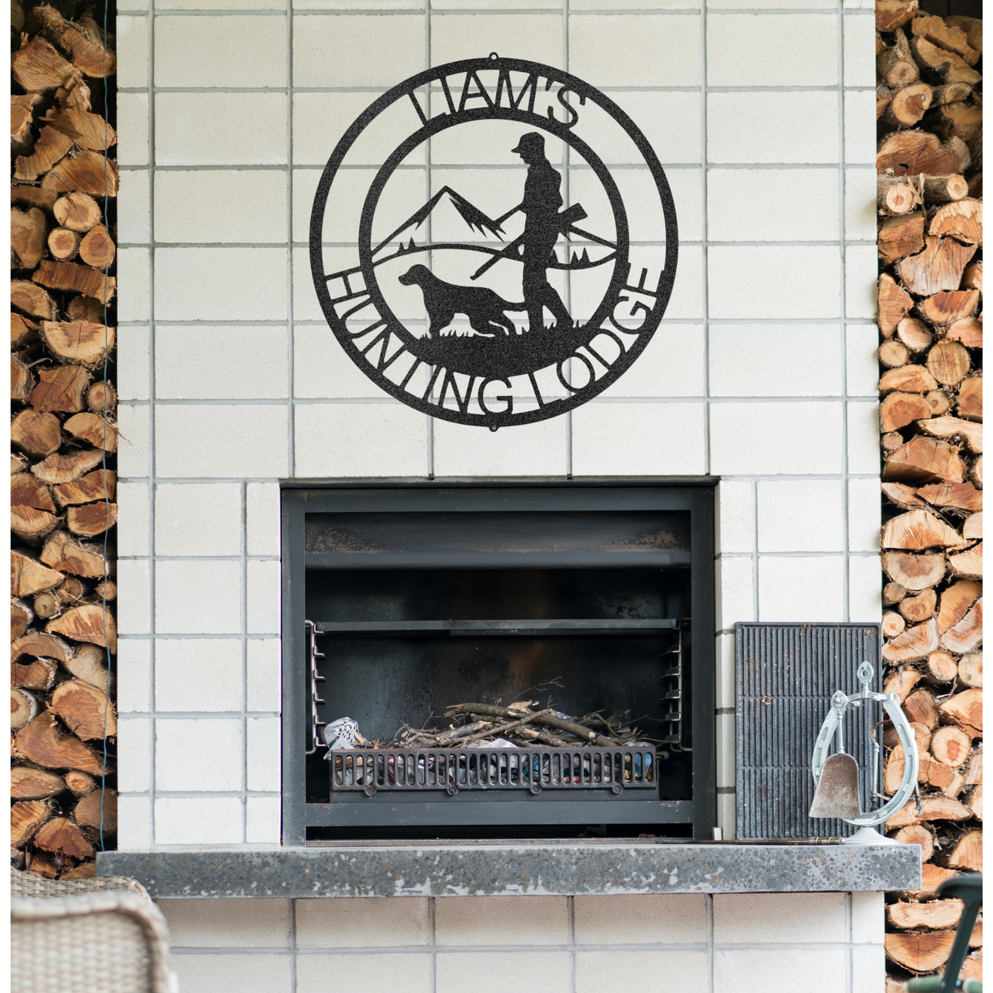 Birddog Hunting Sign - Metal Sign - Hunting and Fishing Decor, Lake House Sign, Cabin Sign