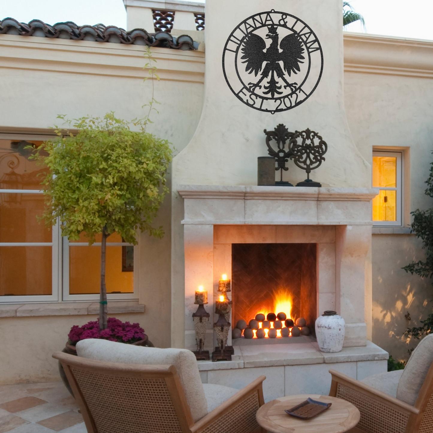 Personalized Round Polish Eagle Metal Sign, Coat of Arms of Poland, Polish Pride, Poland Flag, Polski, Polish Flag, Custom Metal Wall Art