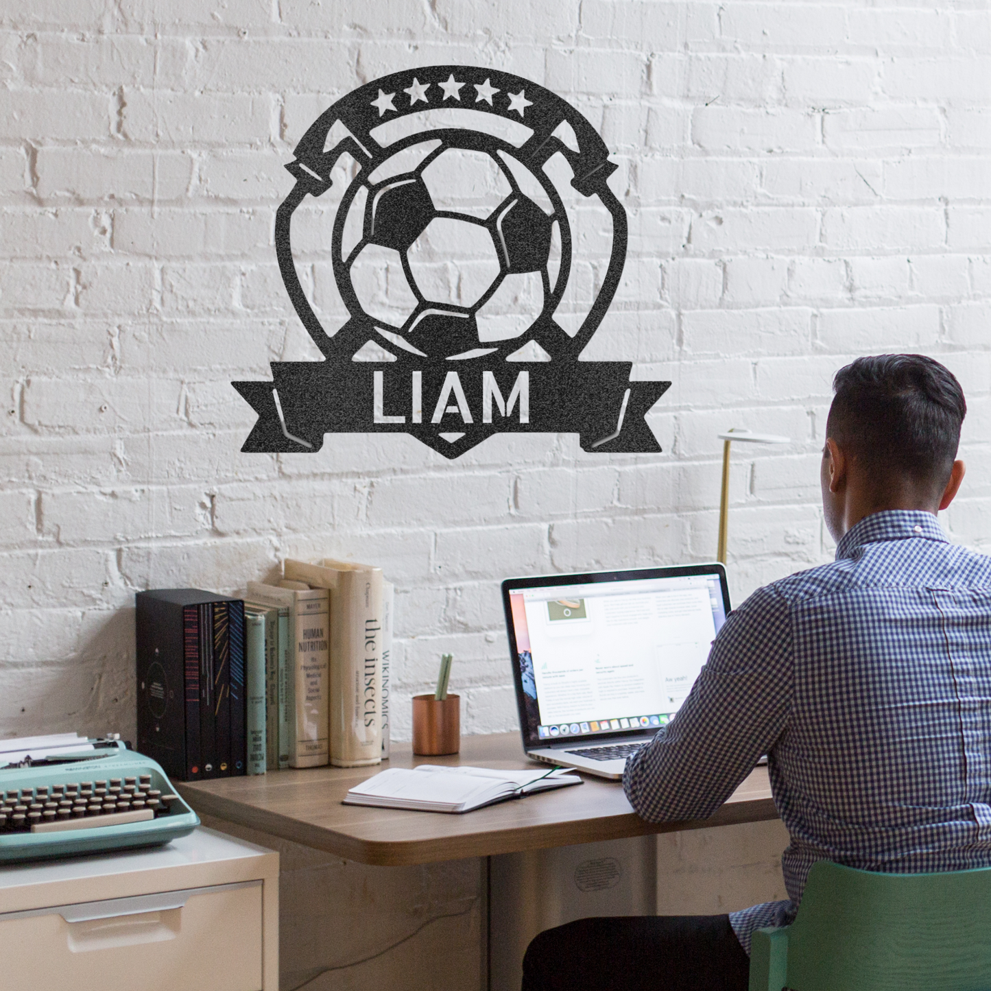 Soccer Star - Custom Metal Sign - Great Soccer Gift for Soccer Player or Soccer Coach Gift