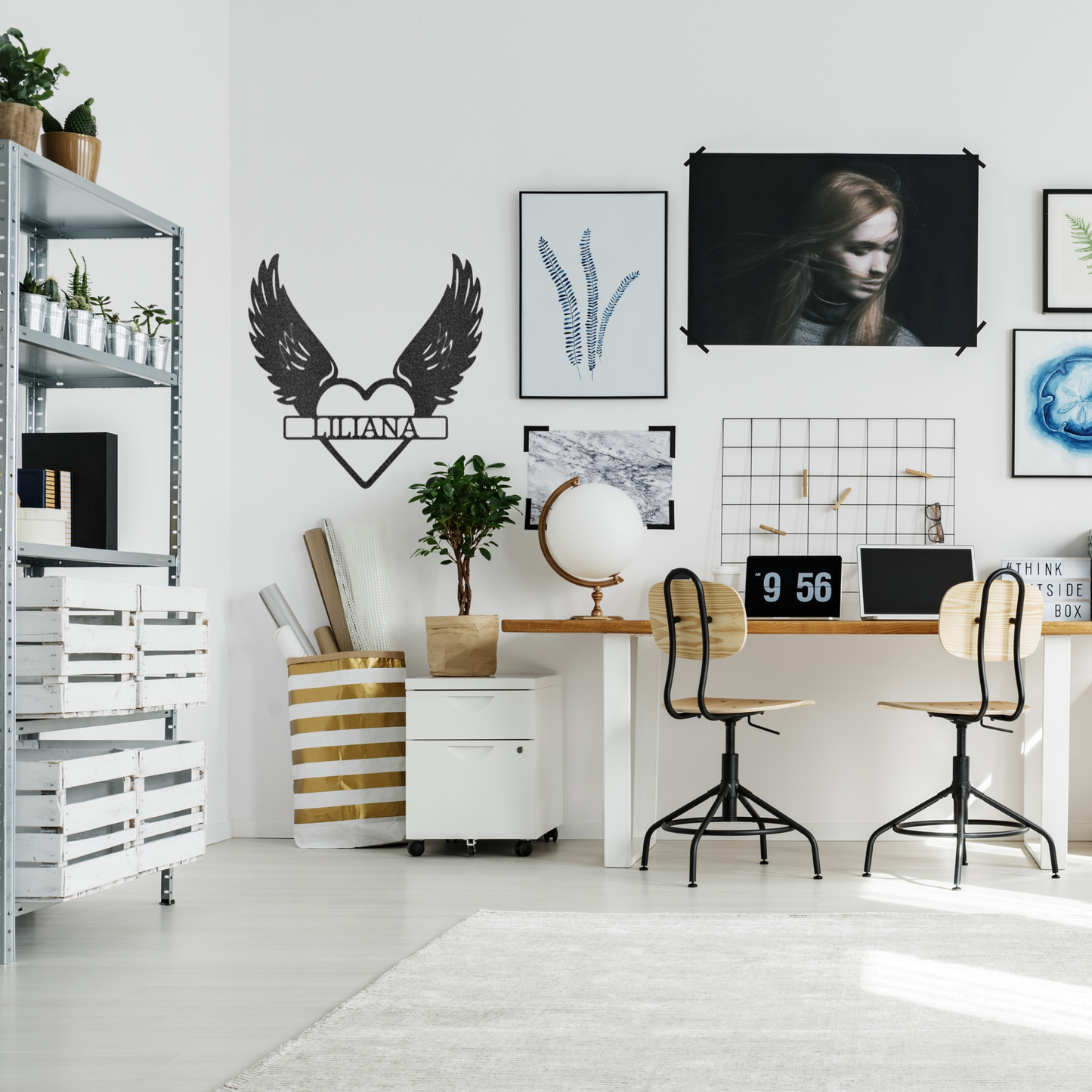 Personalized Remembrance Gift, Wings of an Angel, Metal Wall Art, Family Remembrance, Loving Memory, Gift for Loss of Parents, Spouse, Child, Friends