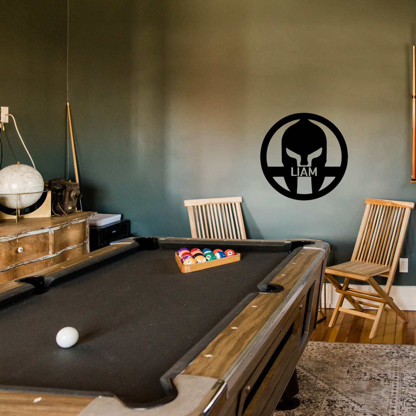 Personalized Spartan Helmet - Metal Sign