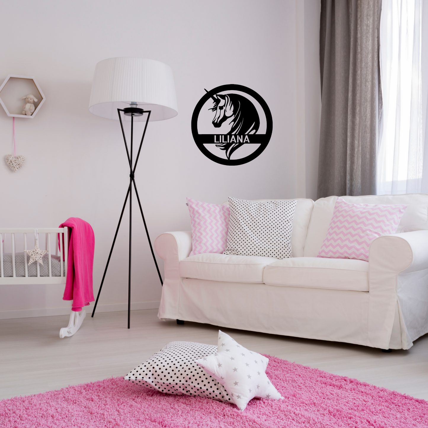 Unicorn - Custom Metal Sign - Girl Room Decor, Unicorn Decor, Unicorn Gift, Nursery Decor, Play Room Decor