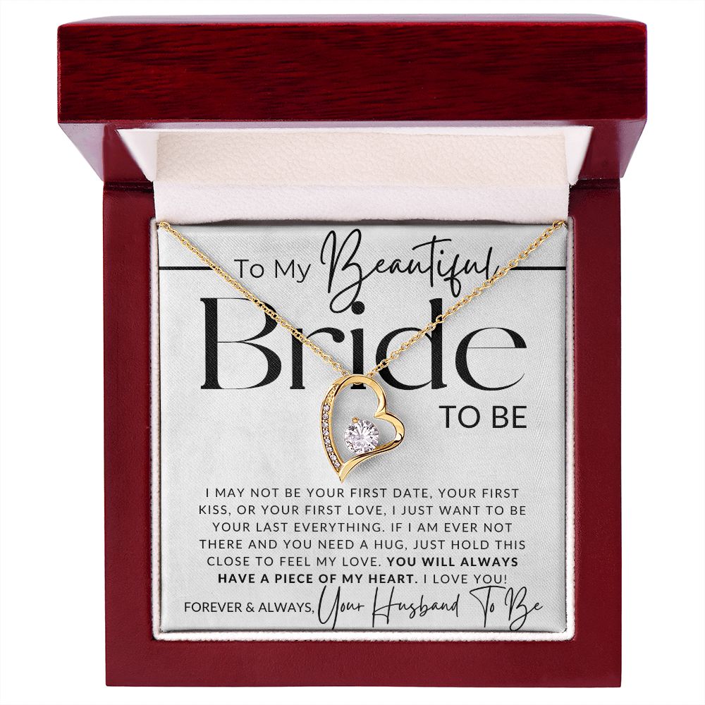 My Bride To Be - Piece of My Heart - Gift For My Future Wife, My Fiancée - Bride Gift from Groom on Wedding Day - Romantic Christmas Gifts For Her, Valentine's Day, Birthday Present