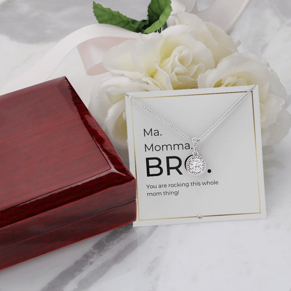 Funny Gift For Boy Mom - Ma. Momma. Bro - Mom Rocks - Great Mother's Day, Christmas or Birthday Gift for Boy Mom