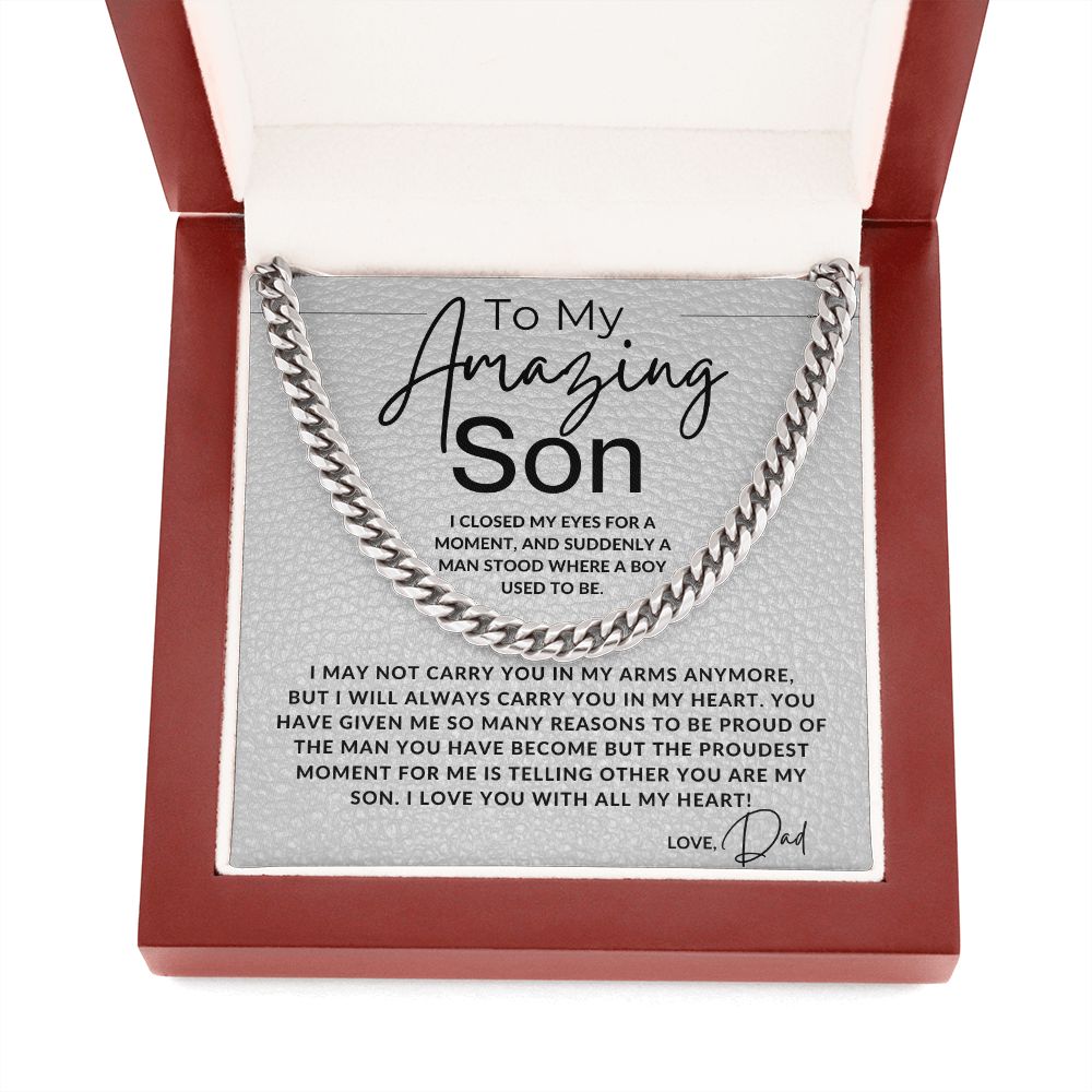 I Closed My Eyes - To My Son (From Dad) - Dad to Son Gift - Christmas Gifts, Birthday Present, Graduation, Valentine's Day