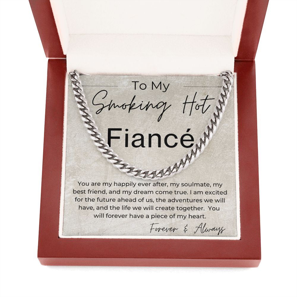 My Soulmate, My Best Friend - Gift for Fiancé, Gift for My Groom - Linked Chain Necklace
