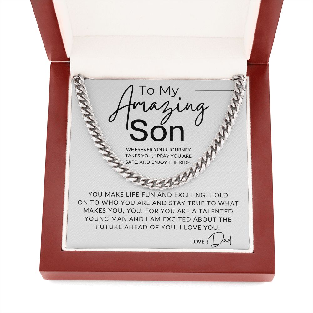Enjoy The Ride - To My Son (From Dad) - Dad to Son Gift - Christmas Gifts, Birthday Present, Graduation, Valentine's Day