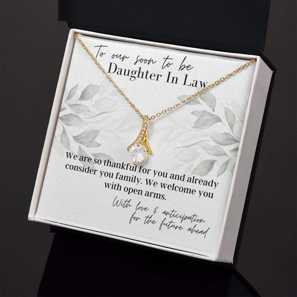 With Open Arms - To My Future Daughter In Law - Gift From Mother In Law - Necklace - Christmas Gifts, Birthday Present, Engagement Gift, Wedding Present
