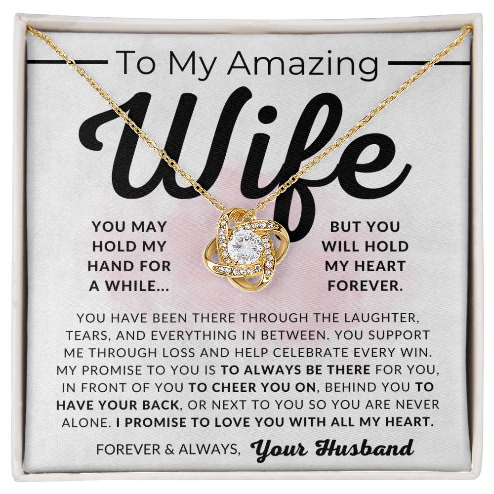 My Promise - To My Wife Necklace - From Husband - Christmas Gifts, Birthday Present, Wedding Anniversary Gift, Valentine's Day