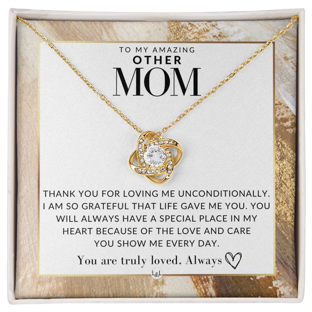 Bonus Mom Gift Necklace, Present for Stepmom for Mother's Day