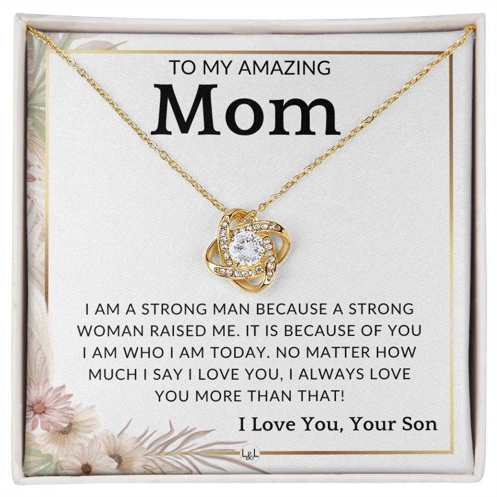 Sentimental Son Gifts from Mom, Chain Necklace Christmas Gifts for