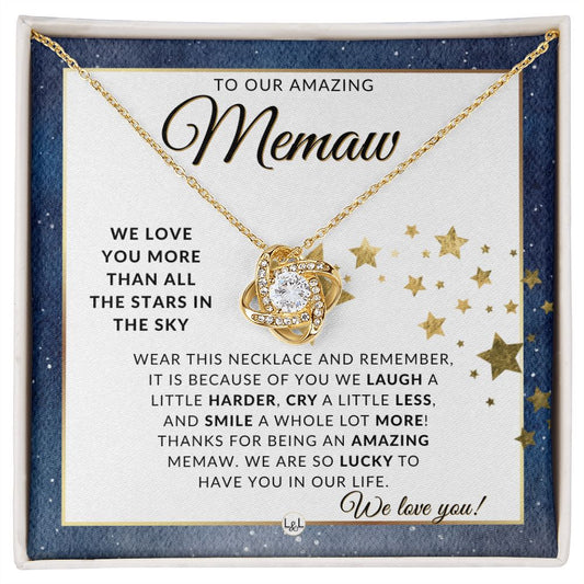 Our Memaw Gift - Meaningful Necklace - Great For Mother's Day, Christmas, Her Birthday, Or As An Encouragement Gift