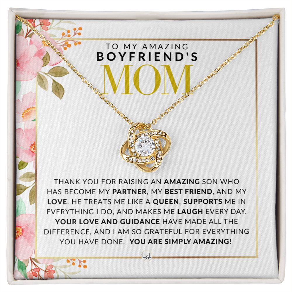 Gift for Boyfriend's Mom - Great for Mother's Day, Christmas, Her Birthday, or As An Encouragement Gift 18K Yellow Gold Finish / Standard Box