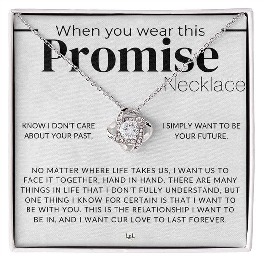 My Promise To You - Thoughtful and Romantic Gift for Her - Soulmate Necklace - Christmas, Valentine's, Birthday or Anniversary Gifts