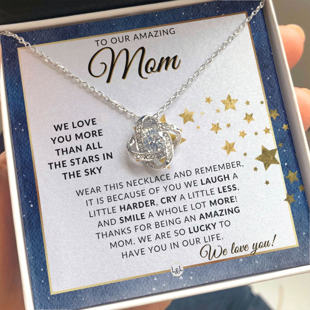 Mom Gift, From The Kids - Meaningful Necklace - Great For Mother's Day, Christmas, Her Birthday, Or As An Encouragement Gift