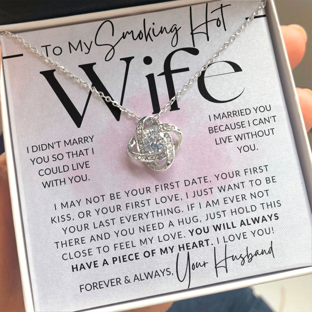 Piece of My Heart - To My Wife Necklace - From Husband - Christmas Gifts, Birthday Present, Wedding Anniversary Gift, Valentine's Day