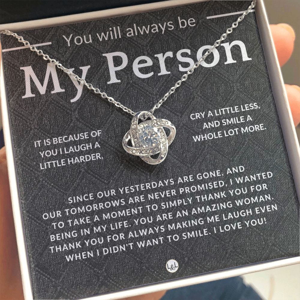 My Person - Thoughtful and Romantic Gift for Her - Soulmate Necklace - Christmas, Valentine's, Birthday or Anniversary Gifts