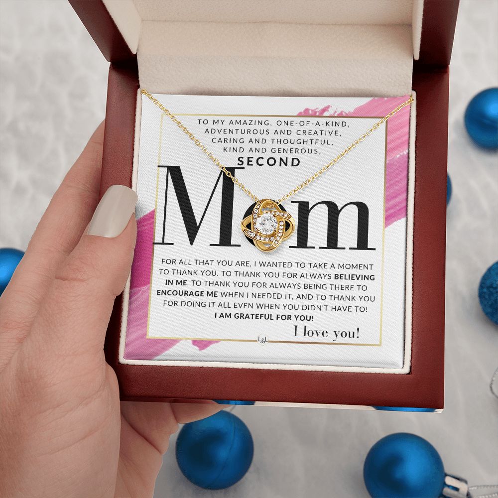 Gift For Your Second Mom - Present for Stepmom, Bonus Mom, Second Mom, Unbiological Mom, or Other Mom - Great For Mother's Day, Christmas, Her Birthday, Or As An Encouragement Gift