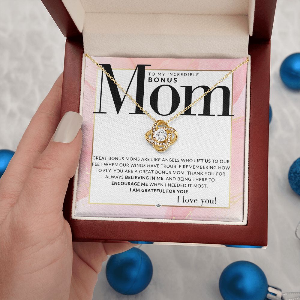 Bonus Mom Gift - Present for Stepmom, Bonus Mom, Second Mom, Unbiological Mom, or Other Mom - Great For Mother's Day, Christmas, Her Birthday, Or As An Encouragement Gift